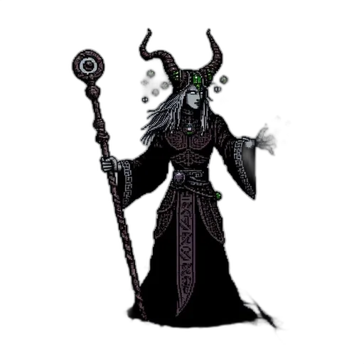staff, mask, concept art, fantasy art, pixel art, comic book art, dark, green transparent PNG cut-out