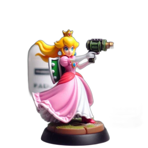 crown, weapon, dress, staff, concept art, 3d render, pixel art, collectible transparent PNG cut-out