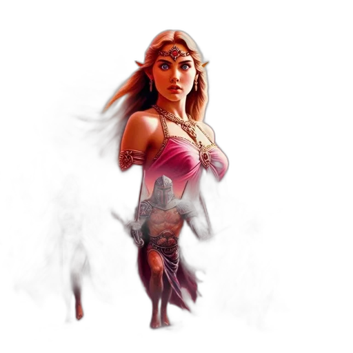 fantasy art, concept art, comic book art, pixel art, fire, red, ancient, civilization transparent PNG cut-out