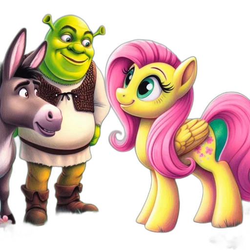 3d render, concept art, fantasy art, cartoon, three, animated, characters, surprised transparent PNG cut-out