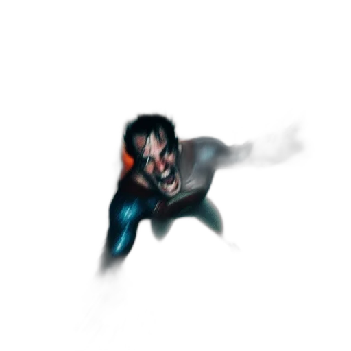 creature, hair, animal, weapon, comic book art, concept art, 3d render, pixel art transparent PNG cut-out