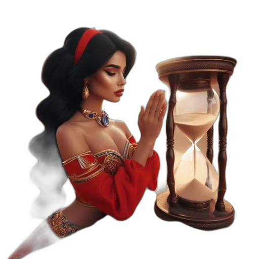 jewelry, fantasy art, concept art, pixel art, comic book art, fire, red, woman transparent PNG cut-out