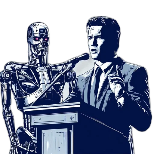 robot, comic book art, concept art, pixel art, cartoon, illustration, shows, suited transparent PNG cut-out