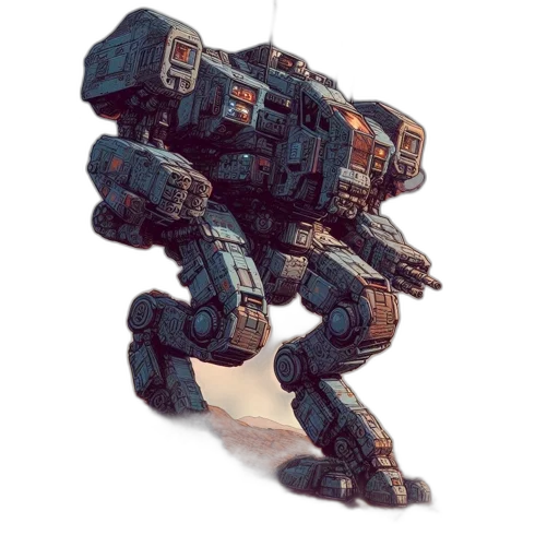 robot, weapon, creature, animal, concept art, 3d render, pixel art, fantasy art transparent PNG cut-out