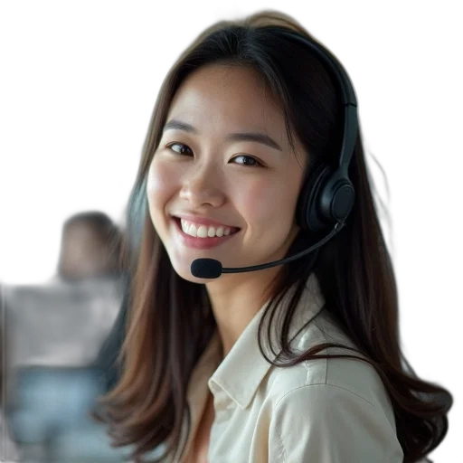 staff, photorealistic, 3d render, oil painting, beautiful, asian, call, centre transparent PNG cut-out