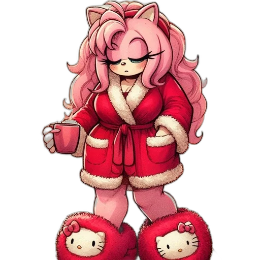 pixel art, concept art, cartoon, anime, animated, character, pink, hair transparent PNG cut-out