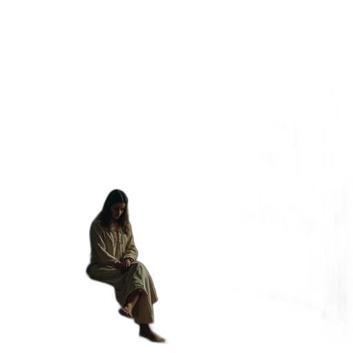creature, hair, dress, jacket, concept art, 3d render, pixel art, photorealistic transparent PNG cut-out
