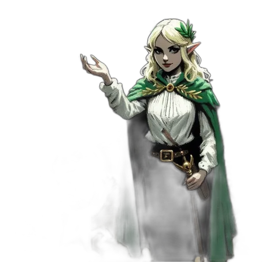 staff, fantasy art, concept art, comic book art, pixel art, green, dark, monochrome transparent PNG cut-out