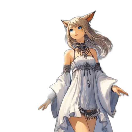 dress, staff, concept art, fantasy art, pixel art, watercolor, monochrome, earth tones transparent PNG cut-out