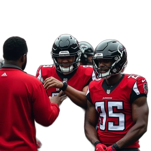 atlanta, falcons, team, poses transparent PNG cut-out