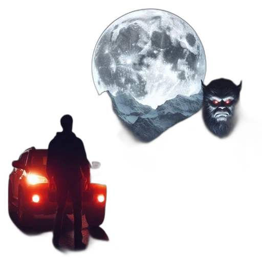 mask, face, car, jacket, concept art, pixel art, comic book art, 3d render transparent PNG cut-out