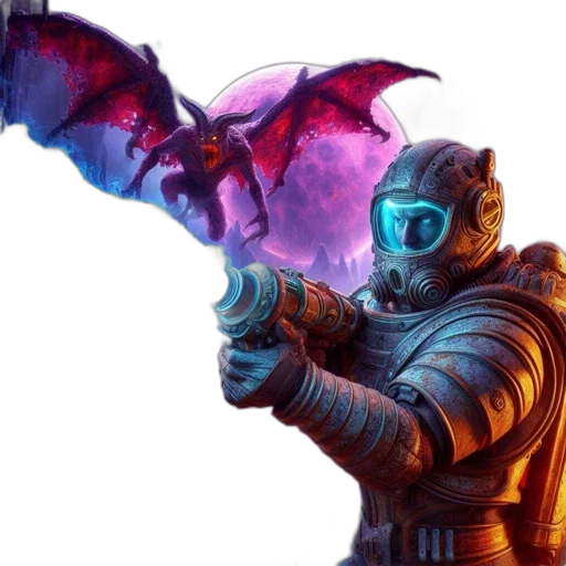 staff, dragon, sword, weapon, concept art, fantasy art, cyberpunk, pixel art transparent PNG cut-out