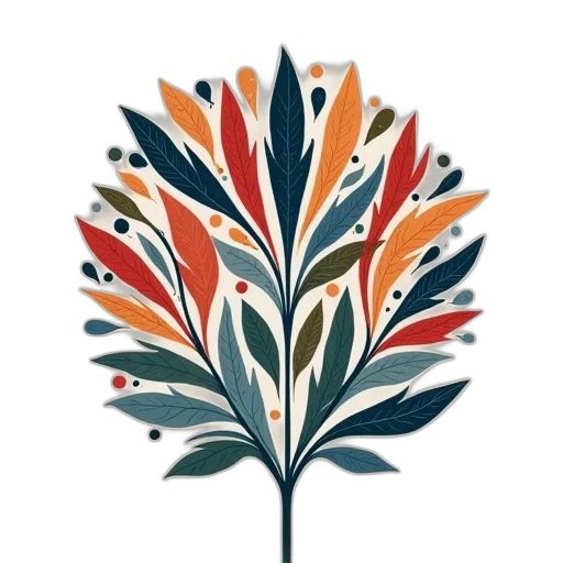 flower, crown, tree, staff transparent PNG cut-out