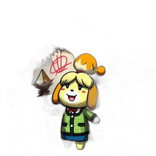 staff, hat, food, pixel art, concept art, cartoon, 3d render, golden transparent PNG cut-out