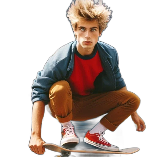 jacket, shoes, hair, face, concept art, photorealistic, comic book art, cartoon transparent PNG cut-out