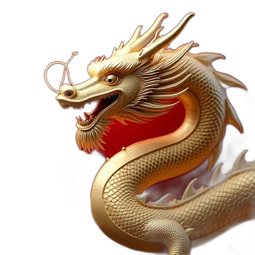 dragon, 3d render, fantasy art, photorealistic transparent PNG cut-out