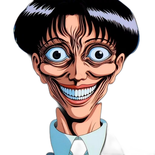 face, mask, creature, staff, cartoon, comic book art, anime, concept art transparent PNG cut-out