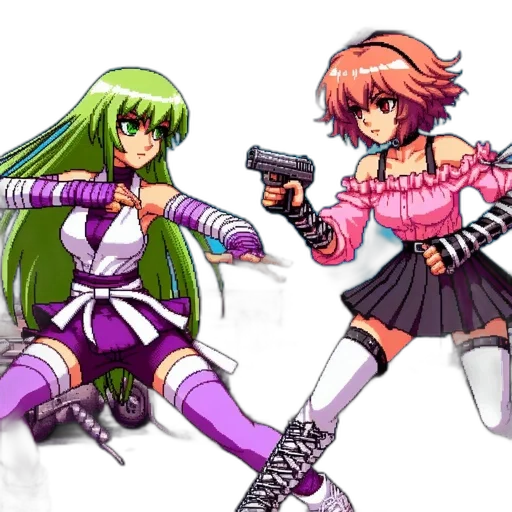 weapon, pixel art, concept art, vaporwave transparent PNG cut-out