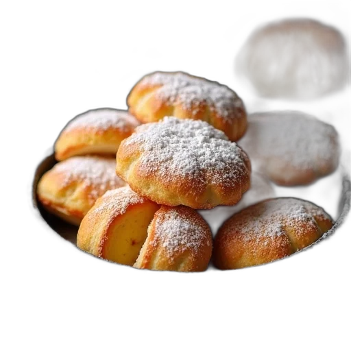 food, photorealistic, 3d render, pan transparent PNG cut-out