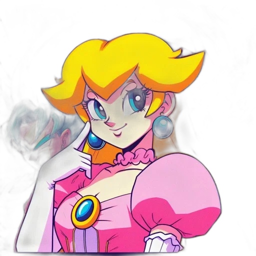 robot, staff, dress, face, vaporwave, concept art, cartoon, anime transparent PNG cut-out
