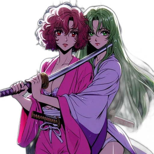 sword, weapon, staff, vaporwave, anime, concept art, fantasy art, fire transparent PNG cut-out