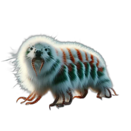 creature, animal, hair, dragon, concept art, fantasy art, watercolor, 3d render transparent PNG cut-out