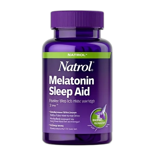 bottle, natrol, melatonin, sleep, aid, purple, cap, label transparent PNG cut-out