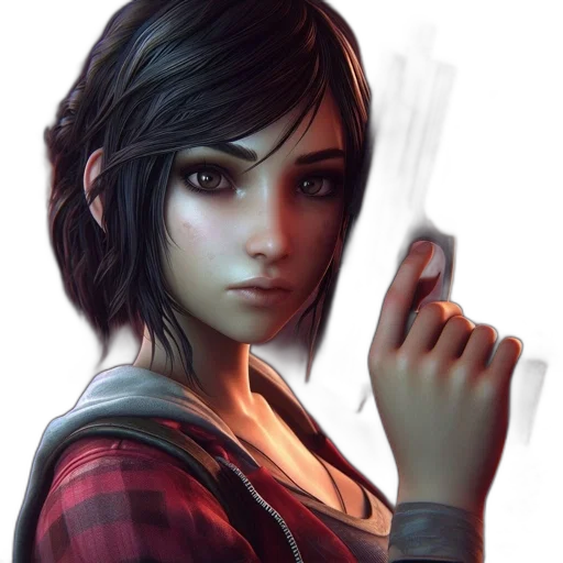 weapon, face, concept art, fantasy art, photorealistic, comic book art, animated, woman transparent PNG cut-out