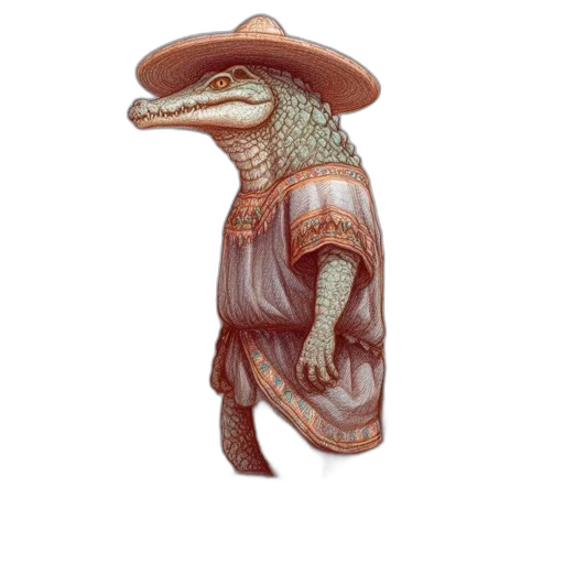 dragon, hat, staff, jewelry, 3d render, fantasy art, concept art, photorealistic transparent PNG cut-out