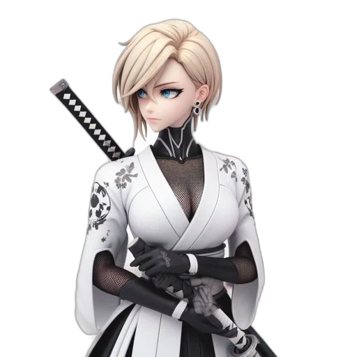 staff, sword, weapon, dress, pixel art, concept art, anime, fantasy art transparent PNG cut-out