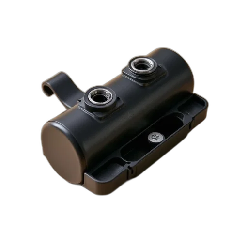 weapon, 3d render, black, plastic, component, visible, screws, metal transparent PNG cut-out