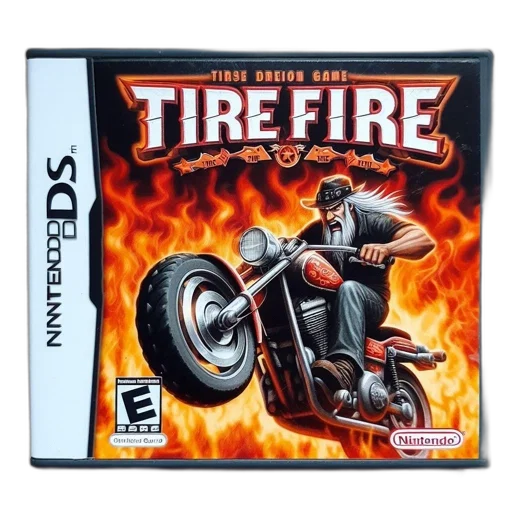 fire, nintendo, game, called, tire, features, bearded, man transparent PNG cut-out