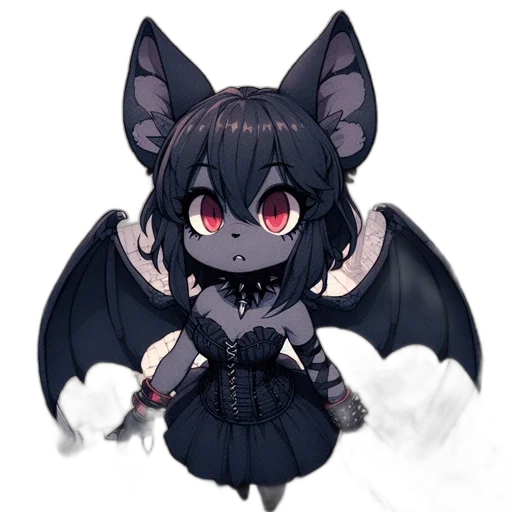 dragon, creature, animal, staff, fantasy art, pixel art, concept art, anime transparent PNG cut-out