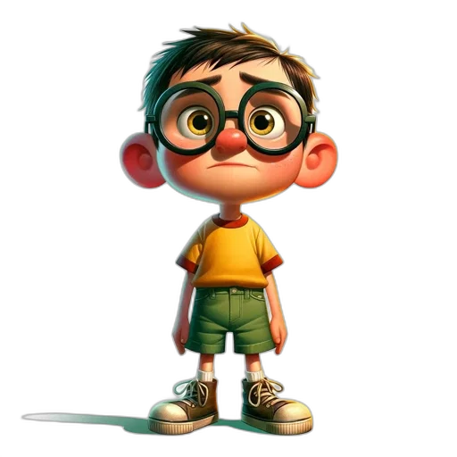staff, face, animal, 3d render, concept art, cartoon, photorealistic, green transparent PNG cut-out