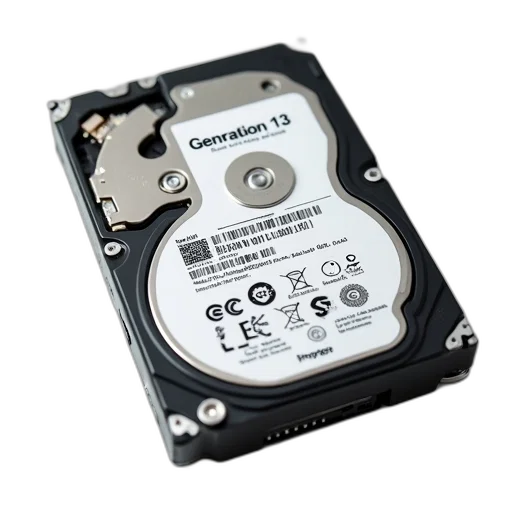 close-up, image, hard, drive, label, generation, open, showing transparent PNG cut-out