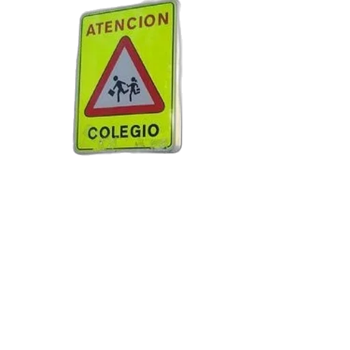 jewelry, car, street, sign, spain, warns, drivers, cautious transparent PNG cut-out
