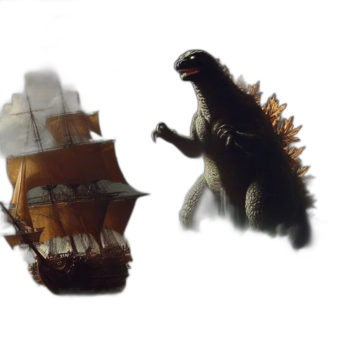 dragon, creature, animal, concept art, fantasy art, 3d render, photorealistic, fog transparent PNG cut-out
