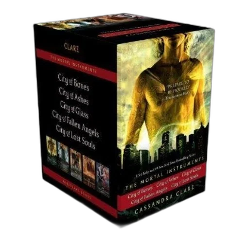 mortal, instruments, boxed, set, cassandra, clare, featuring, five transparent PNG cut-out