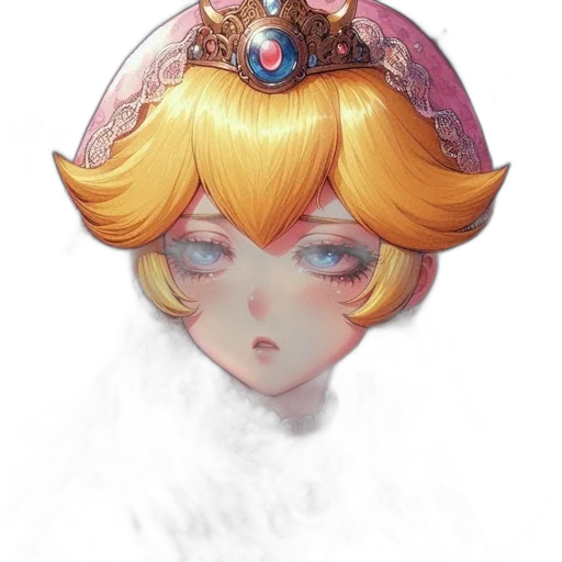 crown, face, hat, mask, watercolor, concept art, fantasy art, oil painting transparent PNG cut-out