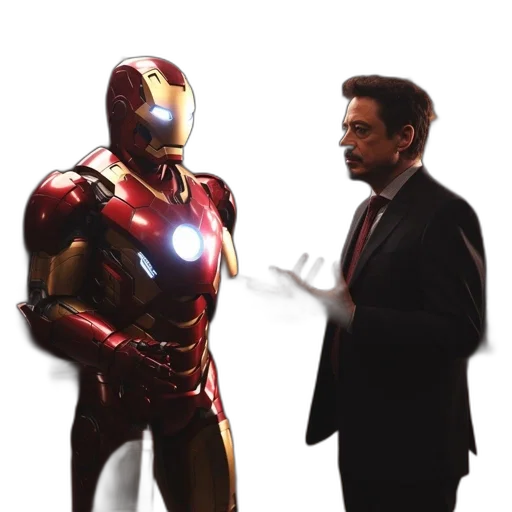 robot, concept art, comic book art, 3d render, iron, man, tony, stark transparent PNG cut-out