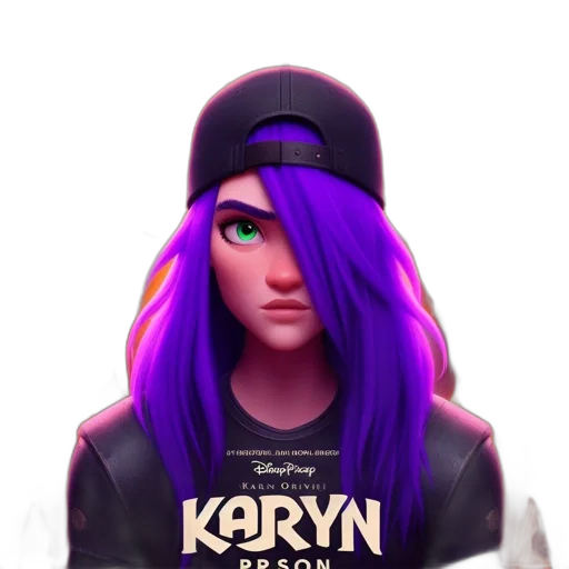 face, hair, jacket, hat, concept art, cyberpunk, anime, fantasy art transparent PNG cut-out