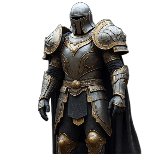 sword, robot, 3d render, concept art transparent PNG cut-out