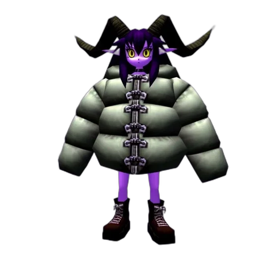 jacket, creature, animal, weapon, 3d render, concept art, pixel art, vaporwave transparent PNG cut-out
