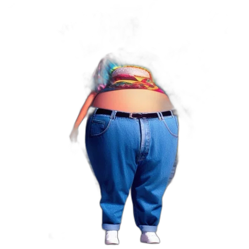 jacket, dress, food, creature, concept art, 3d render, photorealistic, vaporwave transparent PNG cut-out