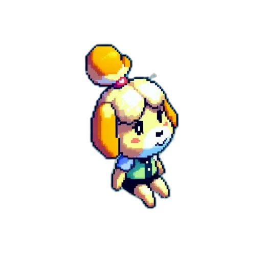 staff, creature, animal, hat, pixel art, concept art, watercolor, 3d render transparent PNG cut-out