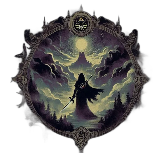 staff, sword, dragon, fantasy art, concept art, pixel art, comic book art, fog transparent PNG cut-out