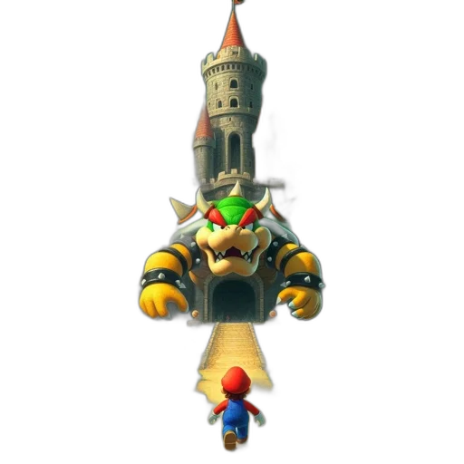 weapon, crown, staff, robot, concept art, 3d render, pixel art, fantasy art transparent PNG cut-out