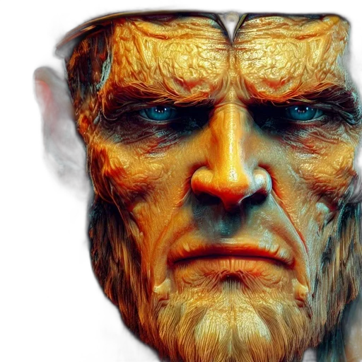 face, mask, creature, 3d render, photorealistic, concept art, fantasy art, high-detail transparent PNG cut-out