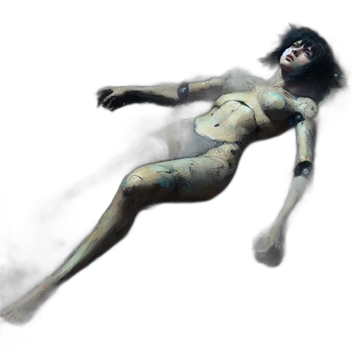 creature, animal, concept art, fantasy art, photorealistic, 3d render, outer space, fog transparent PNG cut-out