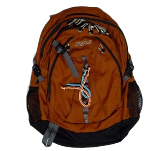 jacket, 3d render, brown, jansport, backpack, pink, water, bottle transparent PNG cut-out